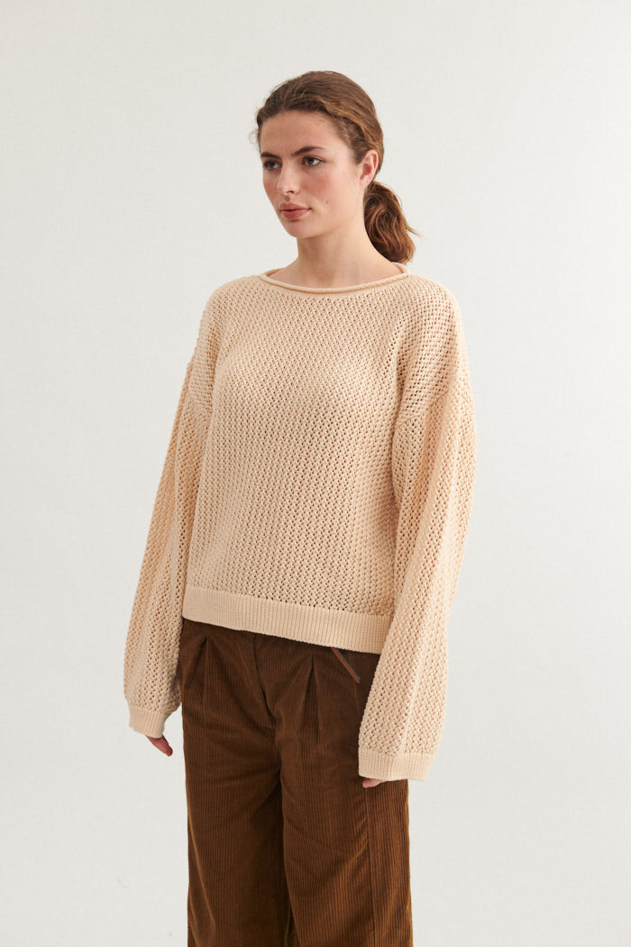 Basic Apparel Tanja O-Neck Sweaters 183 Birch
